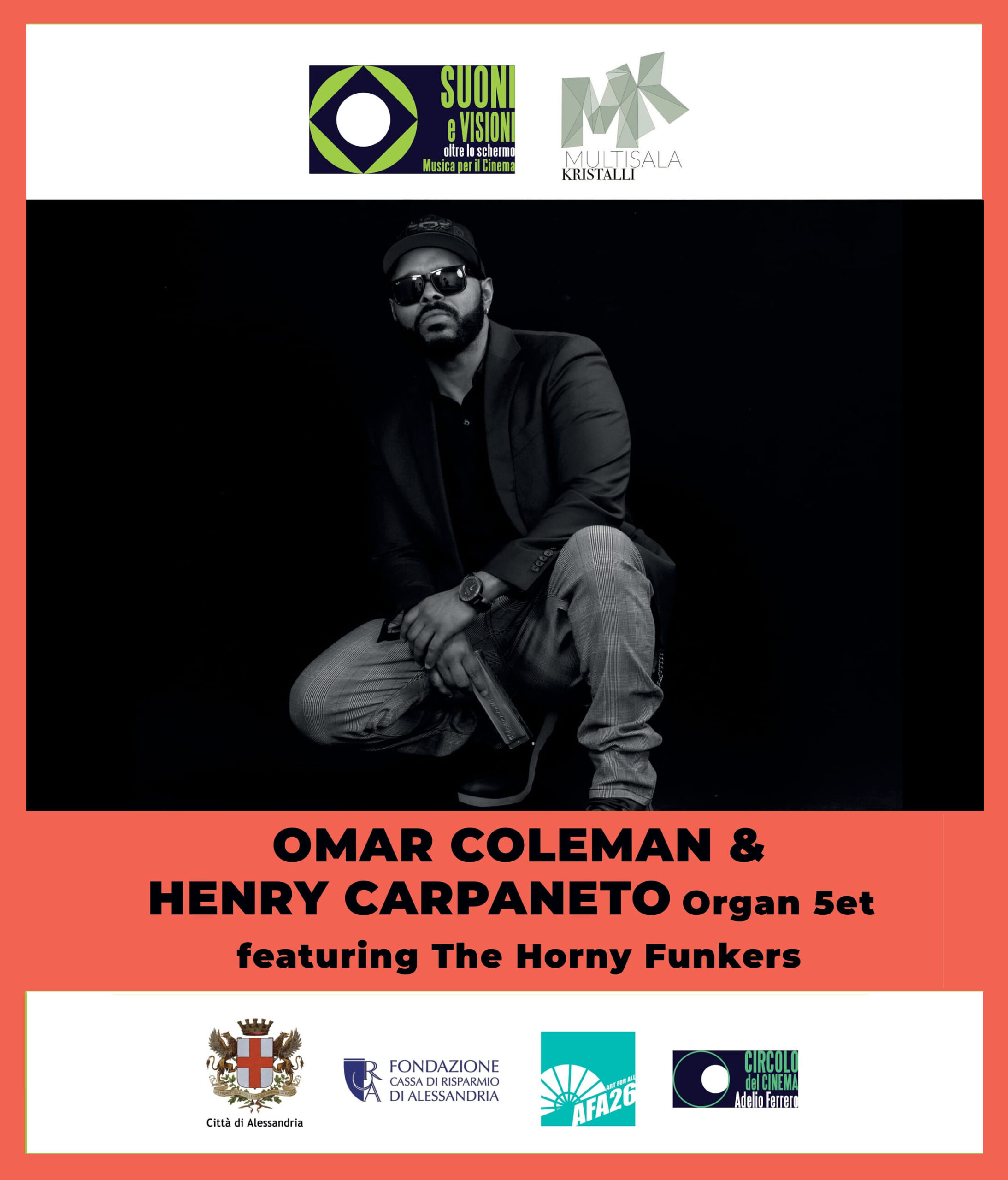 OMAR COLEMAN & HENRY CARPANETO Organ Quintet 20 MARZO 2025 • Giovedì, ore 21:30